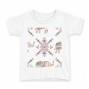tシャツ キッズ 半袖 白地 デザイン 90 Tシャツ ティーシャツ T shirt 011770 ゾウ 動物 模様(4)