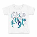 tシャツ キッズ 半袖 白地 デザイン 90 Tシャツ ティーシャツ T shirt 011775 ドリームキャッチャー 青