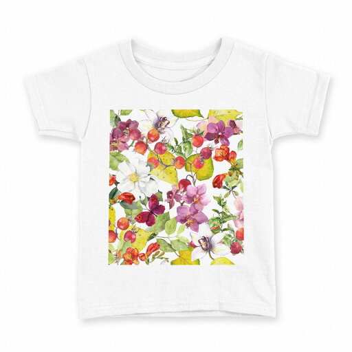 tシャツ キッズ 半袖 白地 デザイン 140 サイズ Tシャツ ティーシャツ T shirt 011895 花 花柄 おしゃれ tシャツ キッズ 半袖 白地 デザイン 140 サイズ Tシャツ ティーシャツ T shirt 011895 花 花柄 おしゃれ