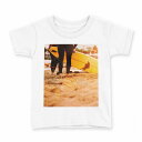 tシャツ キッズ 半袖 白地 デザイン 120 サイズ Tシャツ ティーシャツ T shirt 012390 サーフィン サーフ 砂浜(4)