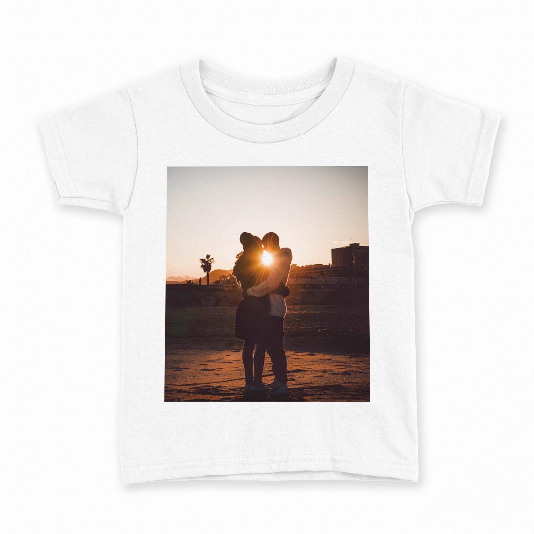 tシャツ キッズ 半袖 白地 デザイン 90 Tシャツ ティーシャツ T shirt 012400 人物　写真　景色
