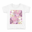 tシャツ キッズ 半袖 白地 デザイン 150 サイズ Tシャツ ティーシャツ T shirt 012612 花 花柄 ピンク(4)