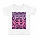 tシャツ キッズ 半袖 白地 デザイン 160 サイズ Tシャツ ティーシャツ T shirt 012708 エスニック 柄 花(4)
