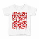 tシャツ キッズ 半袖 白地 デザイン 140 サイズ Tシャツ ティーシャツ T shirt 012912 ハンバーガー ポテト 食べ物(4)