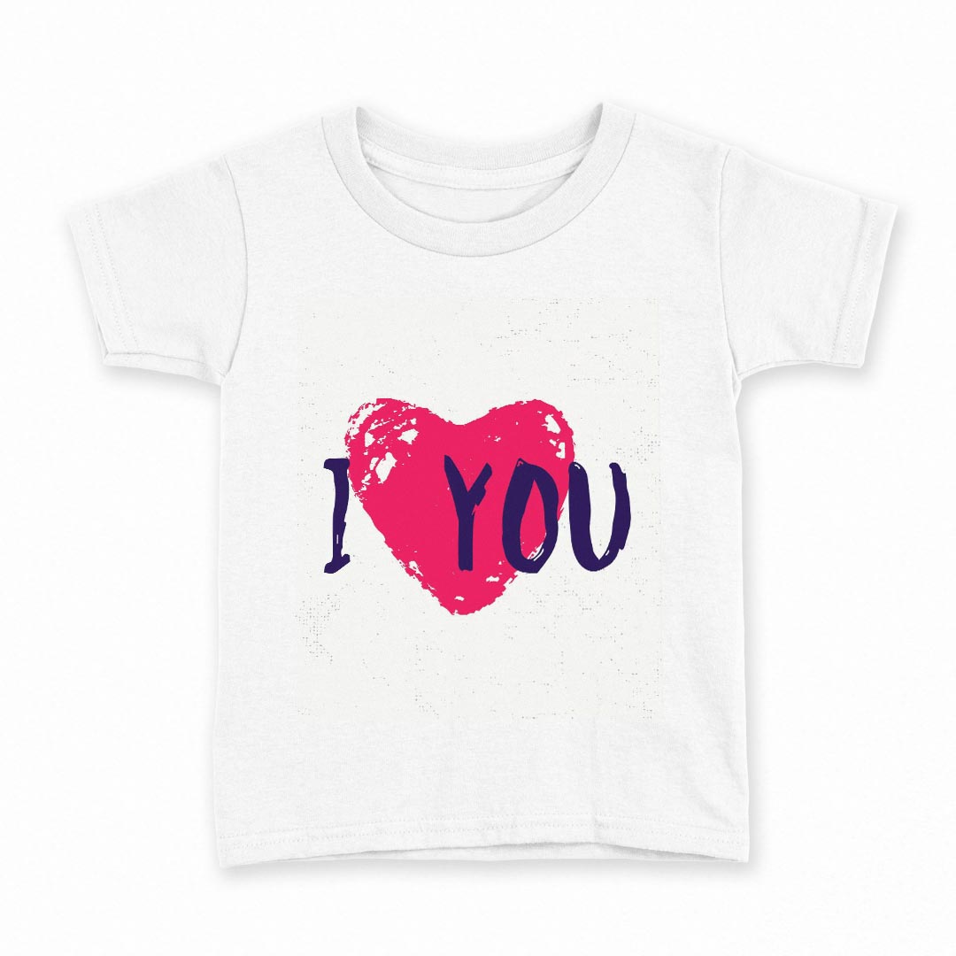 乐天商城 - tシャツ キッズ 半袖 白地 デザイン 110 サイズ Tシャツ ティーシャツ T shirt 013523 ハート　ラブ　ピンク