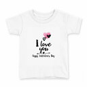 tシャツ キッズ 半袖 白地 デザイン 100 サイズ Tシャツ ティーシャツ T shirt 013554 バレンタイン ハート ラブ(4)