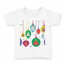 tシャツ キッズ 半袖 白地 デザイン 130 サイズ Tシャツ ティーシャツ T shirt 013763 クリスマス カラフル ツリー(4)