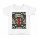 tシャツ キッズ 半袖 白地 デザイン 150 サイズ Tシャツ ティーシャツ T shirt 013776 英語 バイク ロゴ(4)