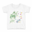 tシャツ キッズ 半袖 白地 デザイン 120 サイズ Tシャツ ティーシャツ T shirt 013868 七夕 短冊 夏