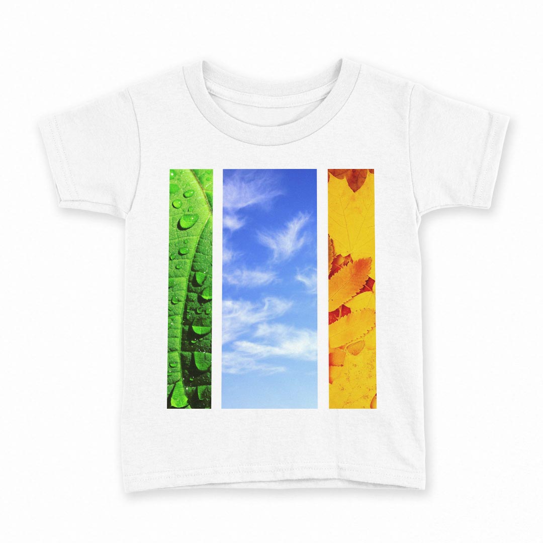 tシャツ キッズ 半袖 白地 デザイン 120 サイズ Tシャツ ティーシャツ T shirt 014084 夏　ひまわり　空