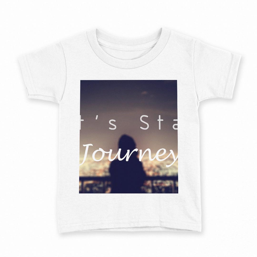 tシャツ キッズ 半袖 白地 デザイン 140 サイズ Tシャツ ティーシャツ T shirt 014242 英語 風景 メッセージ