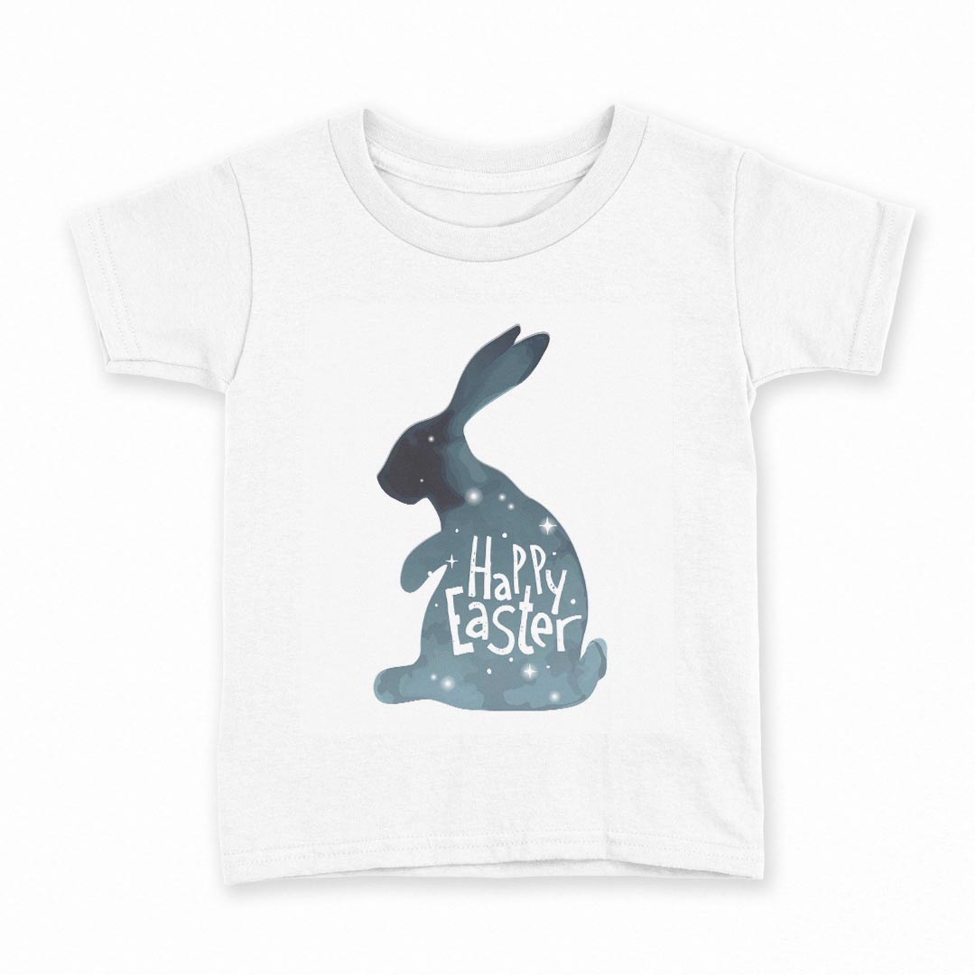 tシャツ キッズ 半袖 白地 デザイン 130 サイズ Tシャツ ティーシャツ T shirt 014300 イースター うさぎ 動物