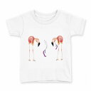 tシャツ キッズ 半袖 白地 デザイン 160 サイズ Tシャツ ティーシャツ T shirt 014353 フラミンゴ 鳥 ピンク(4)
