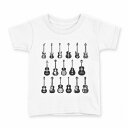 tシャツ キッズ 半袖 白地 デザイン 100 サイズ Tシャツ ティーシャツ T shirt 014361 ギター 音楽 楽器(4)