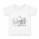 tシャツ キッズ 半袖 白地 デザイン 110 サイズ Tシャツ ティーシャツ T shirt 014428 観葉植物 イラスト(4)