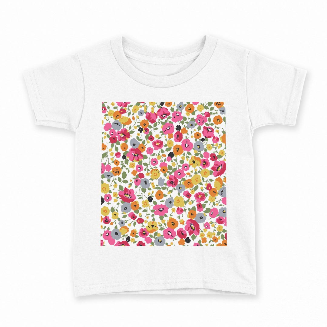 tシャツキッズ半袖白地デザイン12...