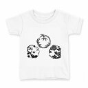tシャツ キッズ 半袖 白地 デザイン 90 Tシャツ ティーシャツ T shirt 014441 和柄 和風 花(4)