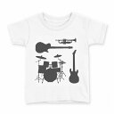 tシャツ キッズ 半袖 白地 デザイン 160 サイズ Tシャツ ティーシャツ T shirt 014470 音楽 楽器 バンド(4)