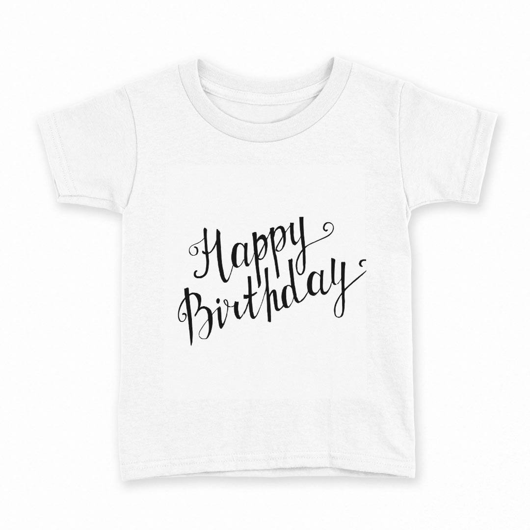 tシャツ キッズ 半袖 白地 デザイン 140 サイズ Tシャツ ティーシャツ T shirt 014472 誕生日 バースデー 文字