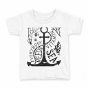 tシャツ キッズ 半袖 白地 デザイン 160 サイズ Tシャツ ティーシャツ T shirt 014498 碇 海 英語(4)