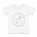 tシャツ キッズ 半袖 白地 デザイン 120 サイズ Tシャツ ティーシャツ T shirt 014540 ユニコーン 蝶(4)