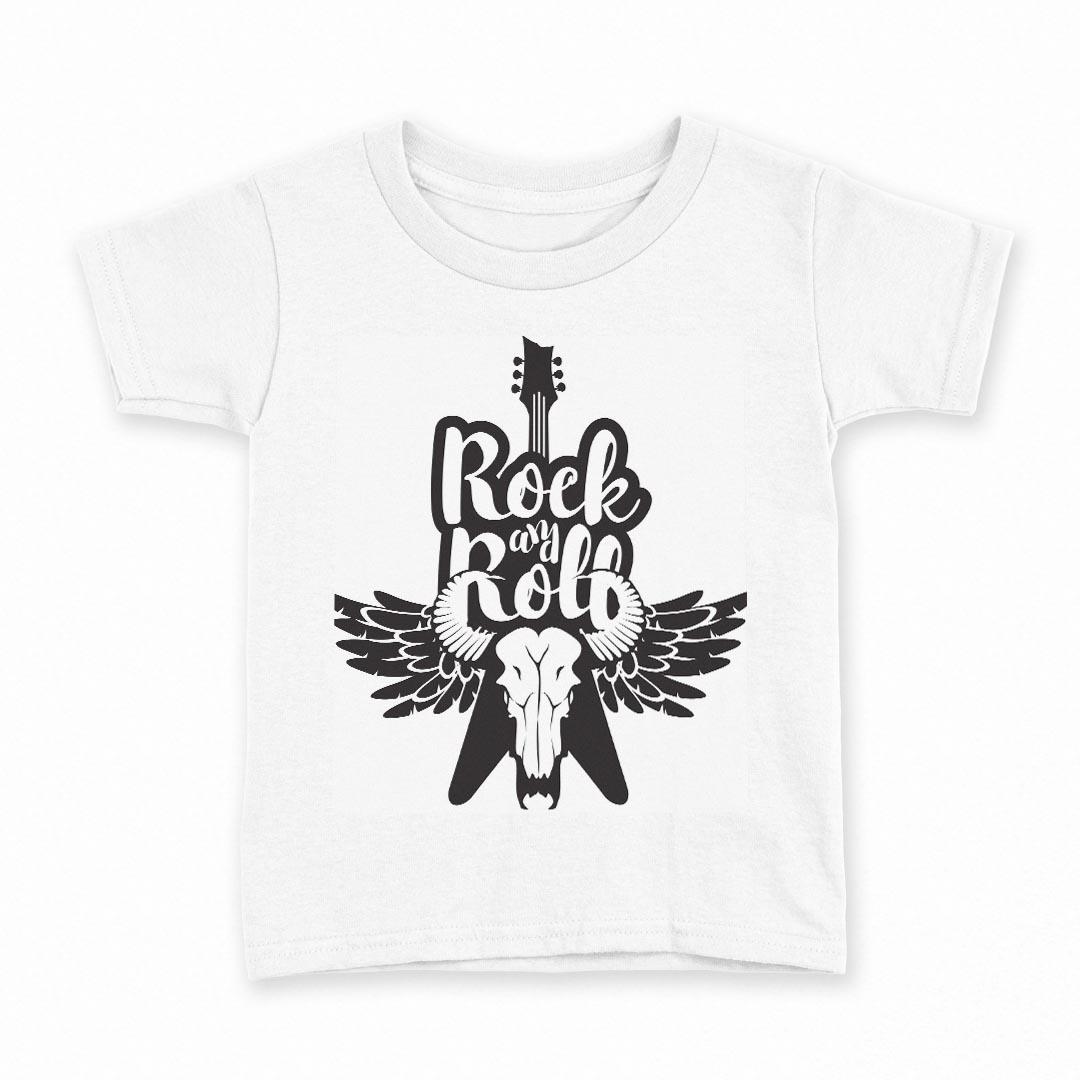 Other - tシャツ キッズ 半袖 白地 デザイン 100 サイズ Tシャツ ティーシャツ T shirt 014569 ギター　音楽　ロック