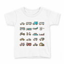 tシャツ キッズ 半袖 白地 デザイン 150 サイズ Tシャツ ティーシャツ T shirt 014915 乗り物 車 飛行機