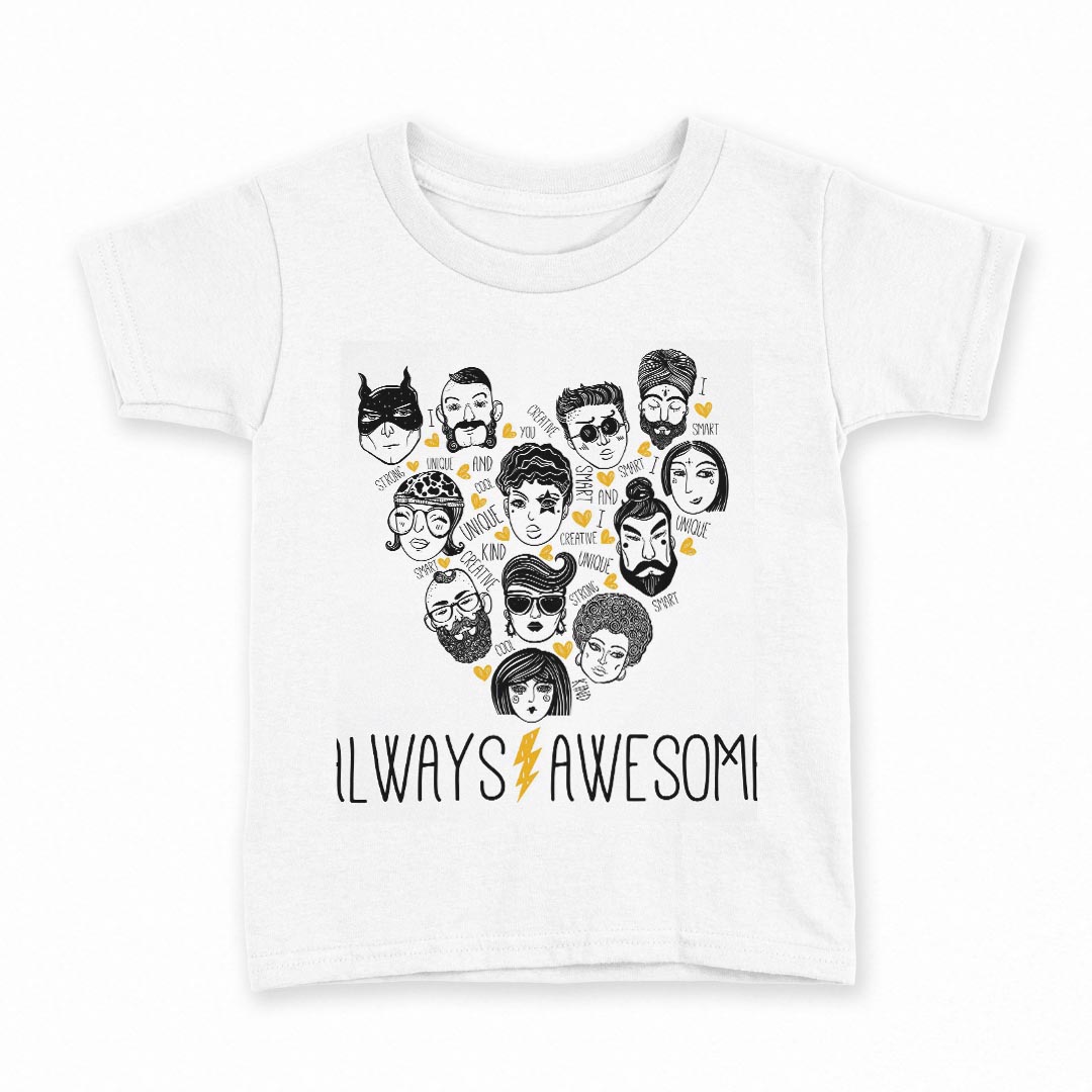 Rakuten - tシャツ キッズ 半袖 白地 デザイン 150 サイズ Tシャツ ティーシャツ T shirt 014951 イラスト　人　顔
