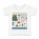 tシャツ キッズ 半袖 白地 デザイン 130 サイズ Tシャツ ティーシャツ T shirt 015273 こどもの日 鯉のぼり 兜 熊