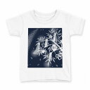 tシャツ キッズ 半袖 白地 デザイン 160 サイズ Tシャツ ティーシャツ T shirt 015454 笹 七夕 夜空