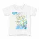 tシャツ キッズ 半袖 白地 デザイン 110 サイズ Tシャツ ティーシャツ T shirt 015455 笹 七夕 水玉