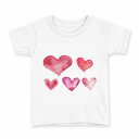 tシャツ キッズ 半袖 白地 デザイン 140 サイズ Tシャツ ティーシャツ T shirt 015562 ハート ピンク かわいい(4)