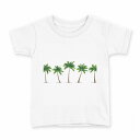 tシャツ キッズ 半袖 白地 デザイン 110 サイズ Tシャツ ティーシャツ T shirt 015635 木 ヤシの木 自然(4)