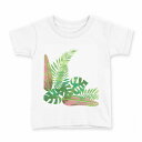 tシャツ キッズ 半袖 白地 デザイン 140 サイズ Tシャツ ティーシャツ T shirt 015669 木 樹木 自然 植物 モノクロ(4)