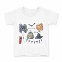 tシャツ キッズ 半袖 白地 デザイン 120 サイズ Tシャツ ティーシャツ T shirt 015841 ハロウィン おばけ halloween(4)