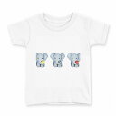 tシャツ キッズ 半袖 白地 デザイン 130 サイズ Tシャツ ティーシャツ T shirt 015915 象 動物 かわいい(4)