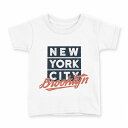 tシャツ キッズ 半袖 白地 デザイン 130 サイズ Tシャツ ティーシャツ T shirt 015927 newyork 文字 英語(4)