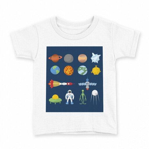 tシャツ キッズ 半袖 白地 デザイン 140 サイズ Tシャツ ティーシャツ T shirt 015994 太陽系 宇宙 惑星 tシャツ キッズ 半袖 白地 デザイン 140 サイズ Tシャツ ティーシャツ T shirt 015994 太陽系 宇宙 惑星