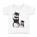 tシャツ キッズ 半袖 白地 デザイン 140 サイズ Tシャツ ティーシャツ T shirt 016087 犬 dog かわいい(4)
