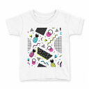 tシャツ キッズ 半袖 白地 デザイン 160 サイズ Tシャツ ティーシャツ T shirt 016117 パイナップル 柄(4)