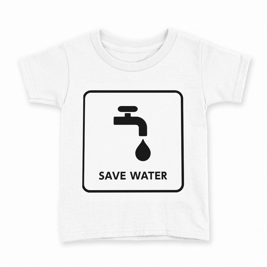 tシャツ キッズ 半袖 白地 デザイン 110 サイズ Tシャツ ティーシャツ T shirt 016183 水道 水