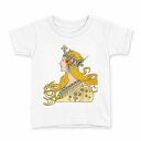 tシャツ キッズ 半袖 白地 デザイン 150 サイズ Tシャツ ティーシャツ T shirt 016250 女の人 イラスト(4)