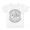 tシャツ キッズ 半袖 白地 デザイン 110 サイズ Tシャツ ティーシャツ T shirt 016388 紋章 英語(4)