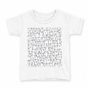 tシャツ キッズ 半袖 白地 デザイン 90 Tシャツ ティーシャツ T shirt 016441 猫 イラスト 動物(4)