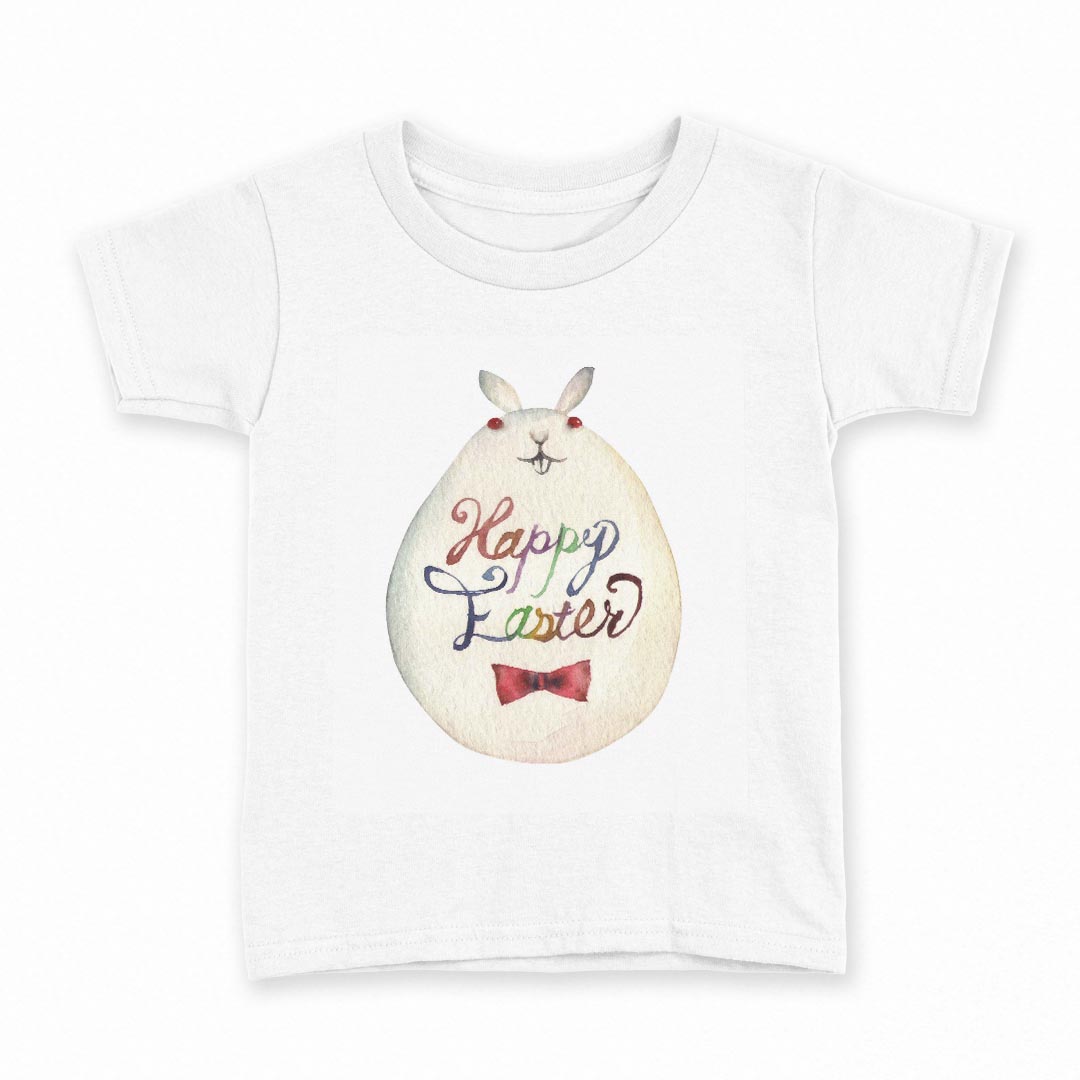 tシャツ キッズ 半袖 白地 デザイン 140 サイズ Tシャツ ティーシャツ T shirt 016456 イースター　卵..