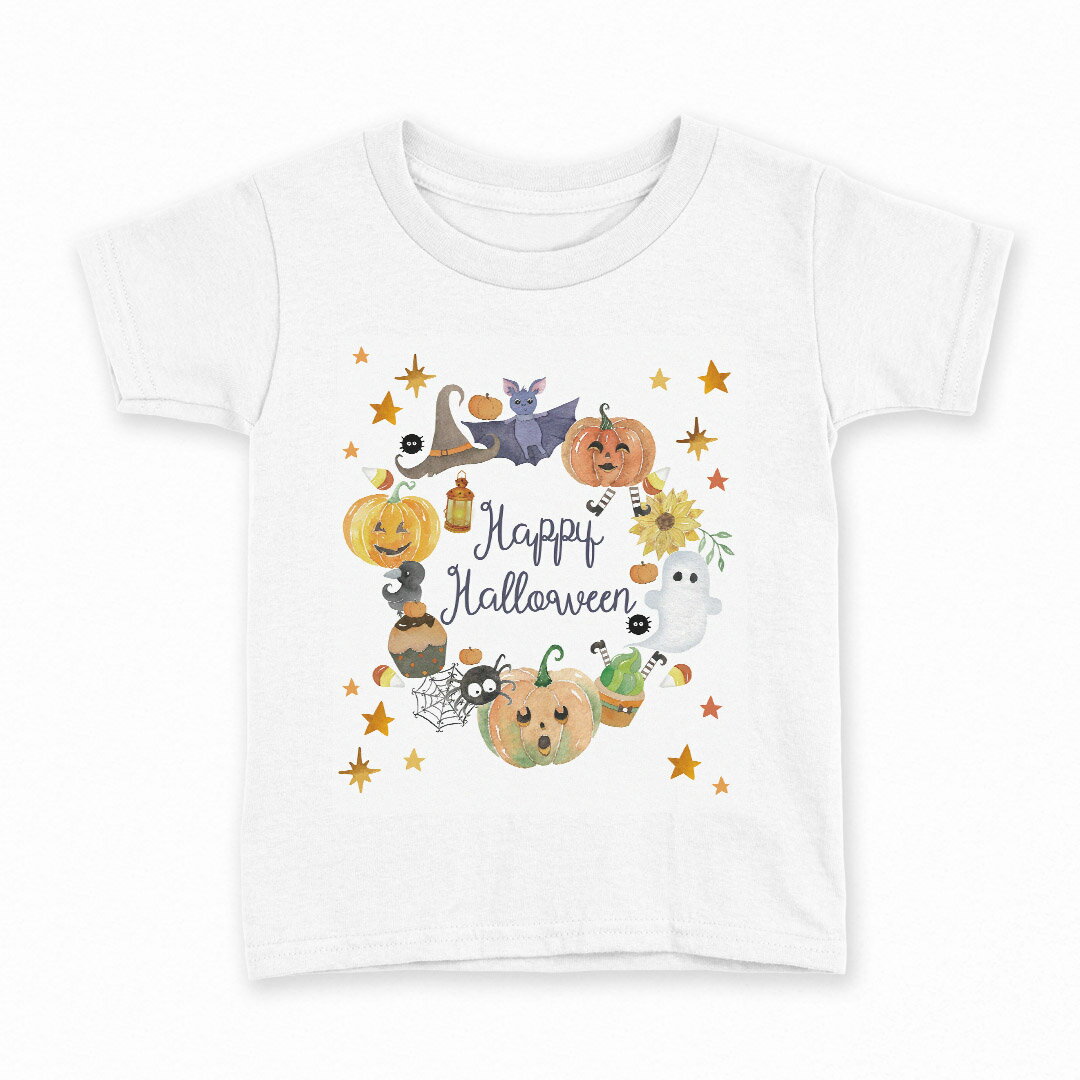 tシャツ キッズ 半袖 白地 デザイン 120 サイズ Tシャツ ティーシャツ T shirt 017453 手書き風　かぼ..