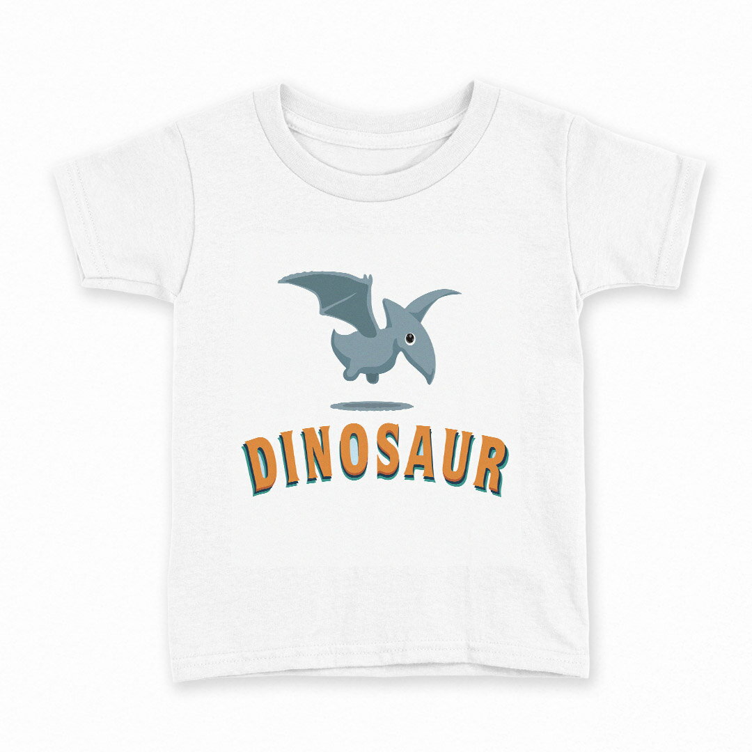 tシャツ キッズ 半袖 白地 デザイン 130 サイズ Tシャツ ティーシャツ T shirt 017549 ダイナソー　恐竜　Dinosaur