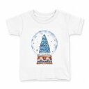 tシャツ キッズ 半袖 白地 デザイン 90 Tシャツ ティーシャツ T shirt 017662 スノードーム ツリー 星(4)