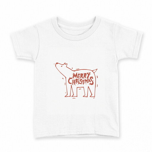 tシャツ キッズ 半袖 白地 デザイン 100 サイズ Tシャツ ティーシャツ T shirt 017676 シロクマ クリスマス 赤 tシャツ キッズ 半袖 白地 デザイン 100 サイズ Tシャツ ティーシャツ T shirt 017676 シロクマ クリスマス 赤