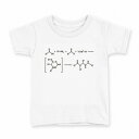 tシャツ キッズ 半袖 白地 デザイン 150 サイズ Tシャツ ティーシャツ T shirt 017702 Chemical formula 化学式(4)